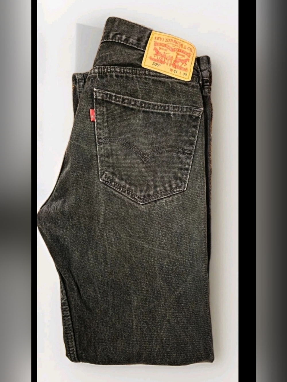 Levis 505 Jeans Men’s Size 31 x 30 Black